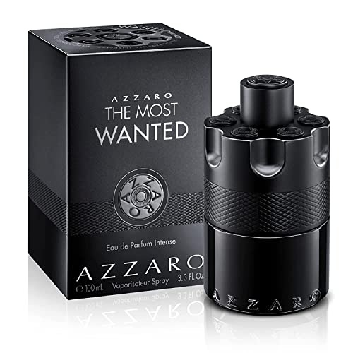 Azzaro The Most Wanted Eau de Parfum Intense - Woody & Seductive Mens Cologne - Fougère, Ambery & Spicy Fragrance for Date Night - Lasting Wear - Luxury Perfumes for Men - Full Size, 3.3 Fl. Oz